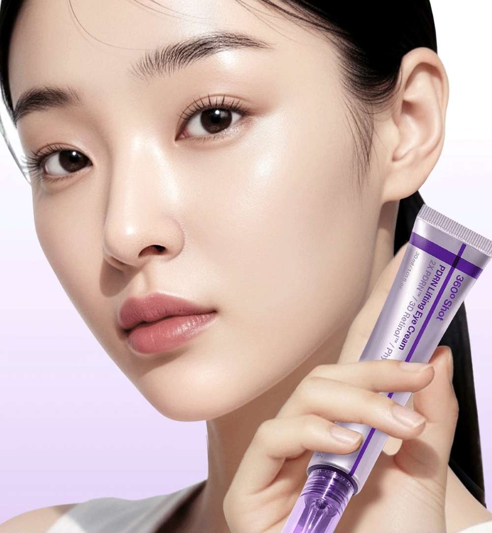 Результат применения крема Centellian24 360º Shot PDRN Lifting Eye Cream — сияющая и подтянутая кожа вокруг глаз