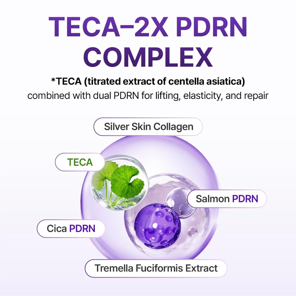 Состав комплекса TECA-2X PDRN в креме Centellian24 — Cica PDRN, Salmon PDRN, коллаген и экстракт ледяного гриба