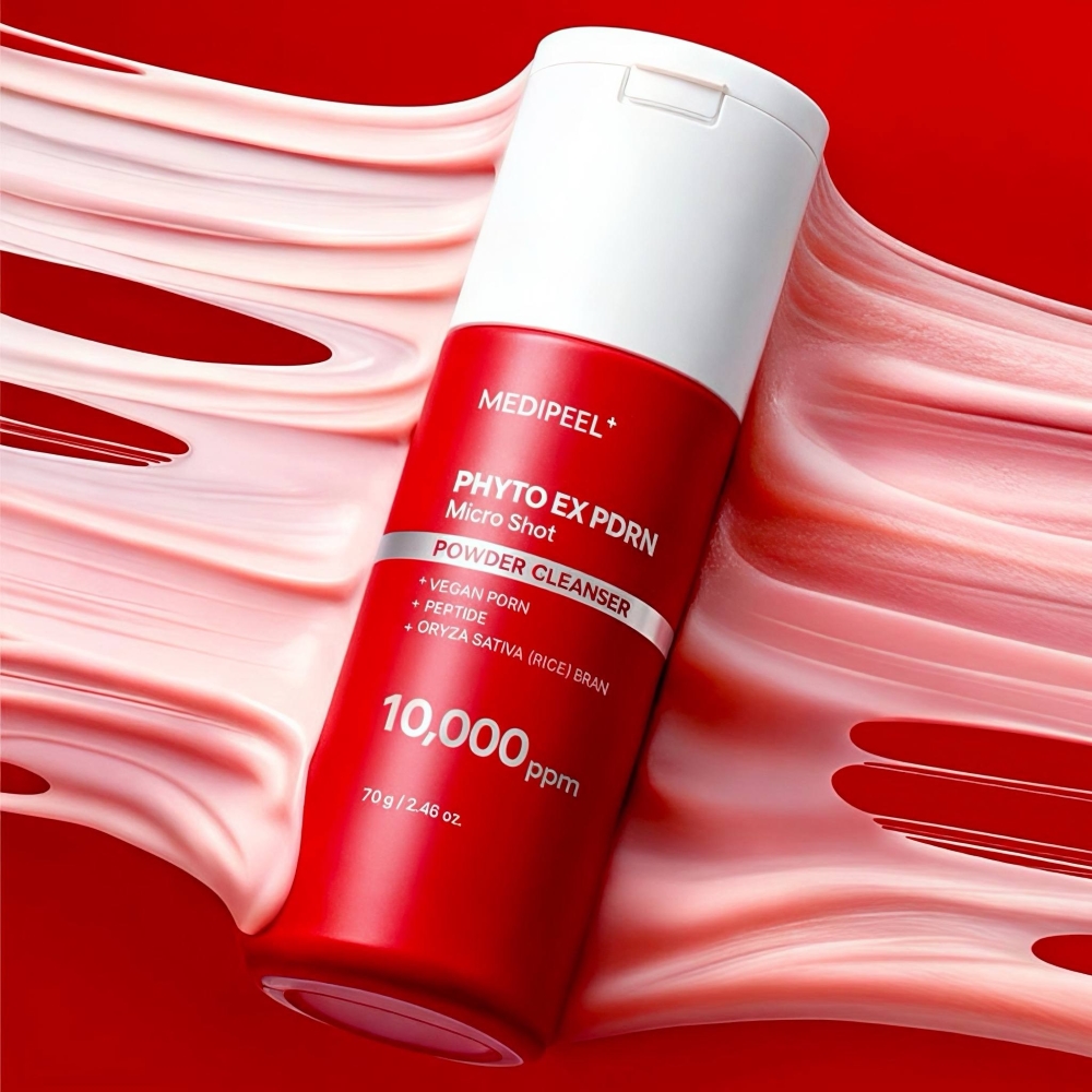 Текстура энзимной пудры MEDIPEEL Phyto Ex PDRN Micro Shot Powder Cleanser