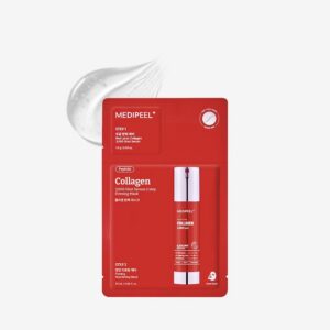 Двухэтапная подтягивающая маска с микроиглами и коллагеном — MEDIPEEL Red Lacto Collagen 3000 Shot Serum 2 Step Mask
