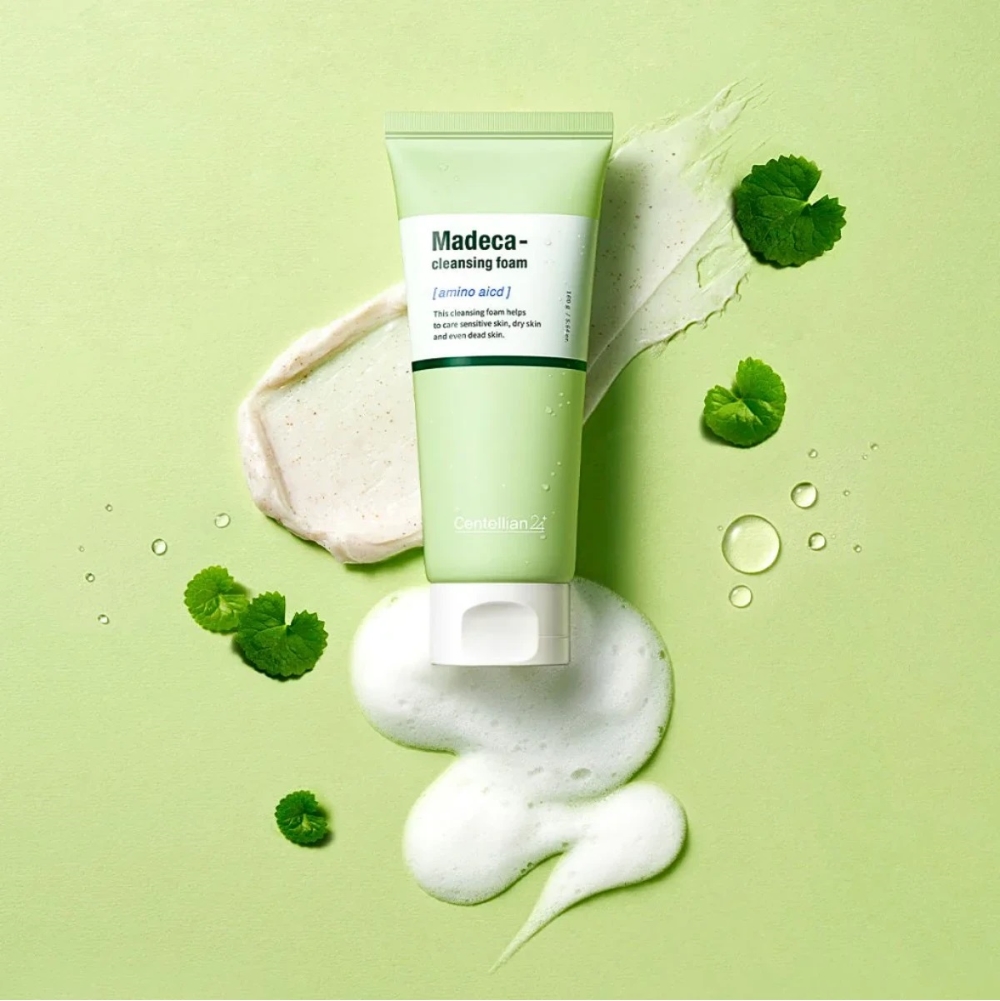 Centellian24 Madeca Amino Acid Cleansing Foam — очищающая пенка для лица с TECA и аминокислотными ПАВ