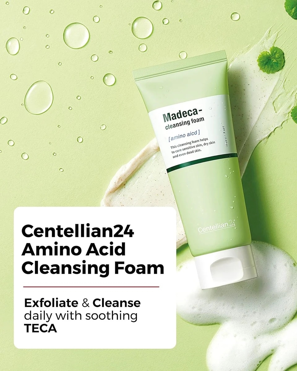 Centellian24 Madeca Amino Acid Cleansing Foam 160g — мягкая аминокислотная пенка