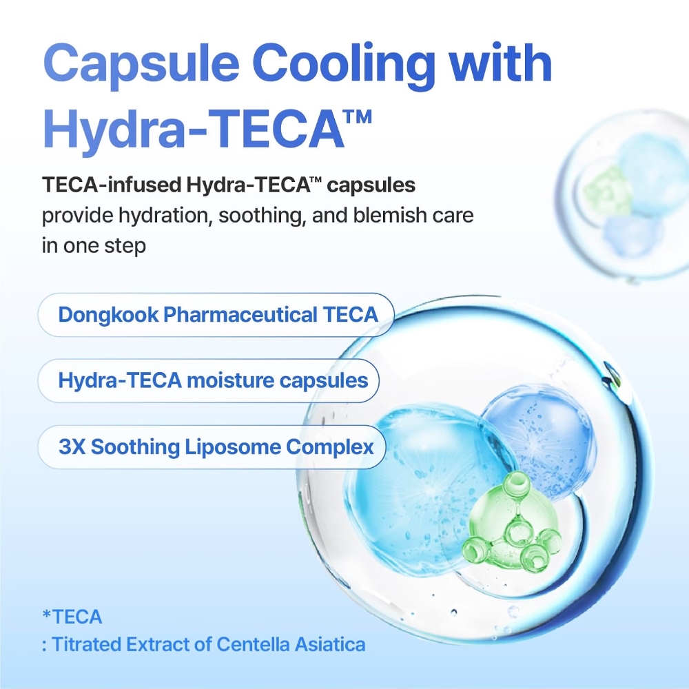 Технология Hydra-TECA и липосомальный комплекс в Centellian24 Madeca Cream Hydra Calming для охлаждения и увлажнения кожи